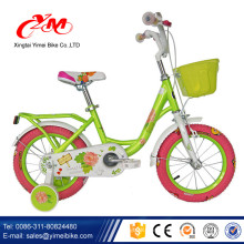 Vélo de sport adapté aux besoins du client de bande dessinée d&#39;enfants / Chine fabriquent des vélos de cycle de 4 roues d&#39;enfants / filles promotionnelles de vente de vélo de 14 pouces